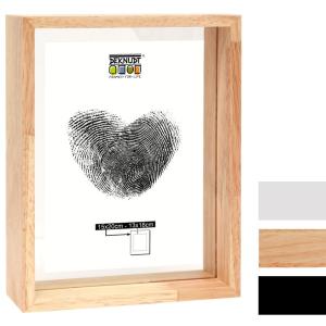 Holz Bilderrahmen mit Glasrückwand für schwebenden Fotoeffekt
