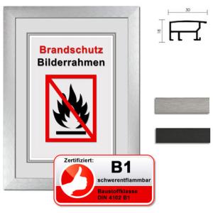 Zertifizierter Standard B1 Brandschutzrahmen Econ breit
