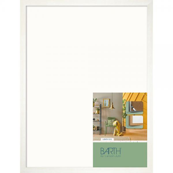 Holz Bilderrahmen Serie 209 30x40 cm | Pappel weiß gefärbt | Normalglas
