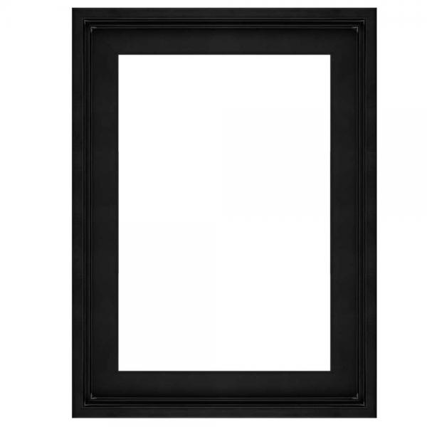 Schattenfugenrahmen FLOATS mit Stufe 40x60 cm | Schwarz mit Stufe | Leerrahmen (ohne Glas und Rückwand)