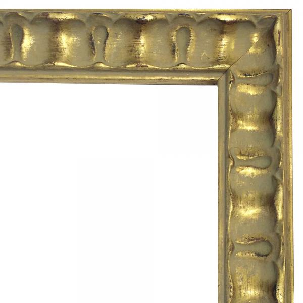 Holz Bilderrahmen CHATEAU 371 21x29,7 cm (A4) | Gold | Normalglas