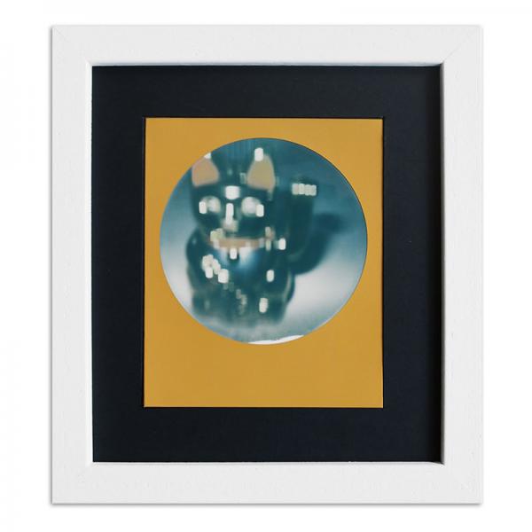 Bilderrahmen für 1 Sofortbild - Typ Polaroid 600 13,8x15,7 cm | Weiß, gemasert | Normalglas