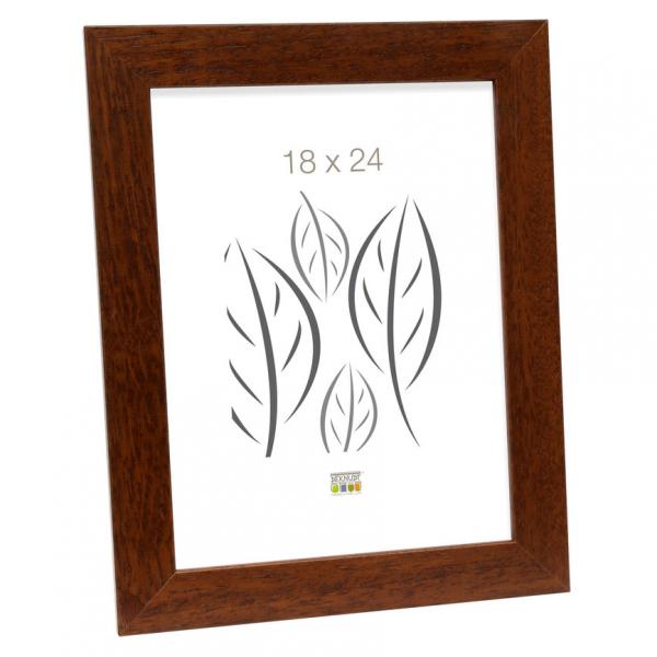 Holz Bilderrahmen Lotte 20x20 cm | Braun | Normalglas