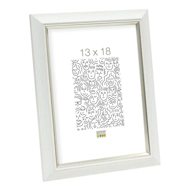 Kunststoff Bilderrahmen Olaf 10x15 cm | Weiß | Normalglas