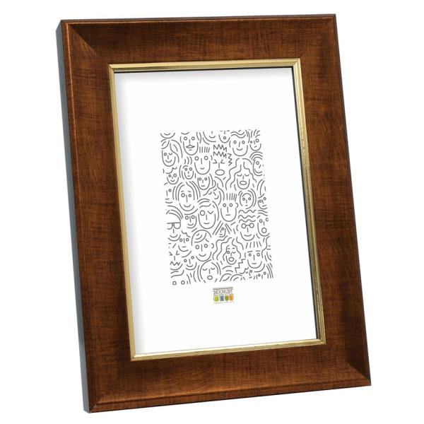Holz-Bilderrahmen Deinze 15x15 cm | Gold Antik | Normalglas