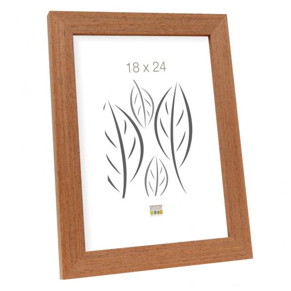Holz Bilderrahmen Tina 10x15 cm | Rost | Normalglas