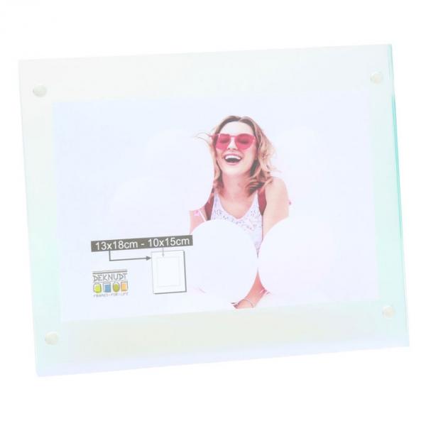 Transparenter Fotorahmen mit Regenbogeneffekt 13x18 cm | transparent | Kunstglas (2 mm)