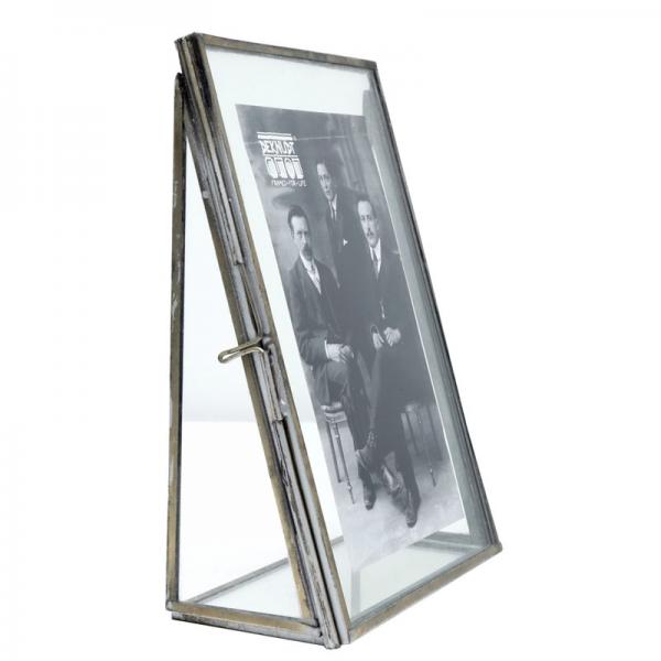 Glas-Fotorahmen Charles 10x15 cm | silber-transparent | Normalglas