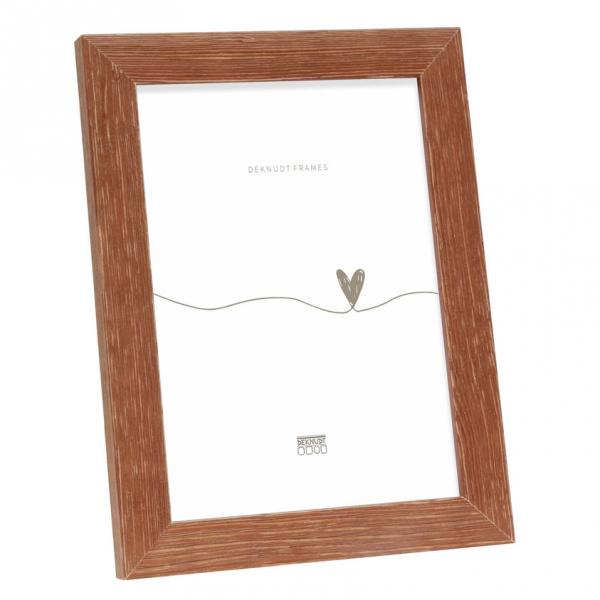 Bilderrahmen Camille aus verwittertem Holz 15x20 cm | braun | Normalglas