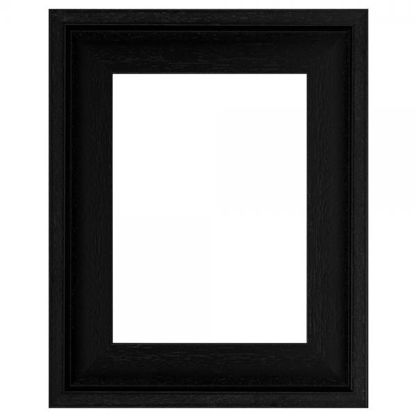 Schattenfugenrahmen Rochford 50x60 cm | Schwarz | Leerrahmen (ohne Glas und Rückwand)