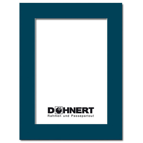 Passepartout mit individuellem Ausschnitt 30x30 cm | Marineblau