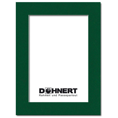 Passepartout mit individuellem Ausschnitt 40x50 cm | Piniengrün