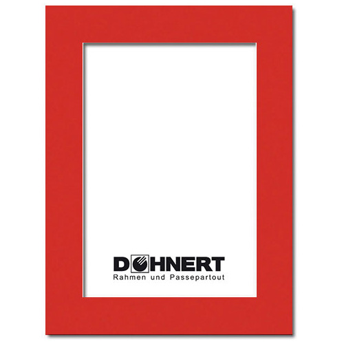 Passepartout mit individuellem Ausschnitt 13x18 cm | Rot