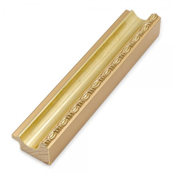Holz Bilderrahmen Ares 15x15 cm | Gold | Normalglas