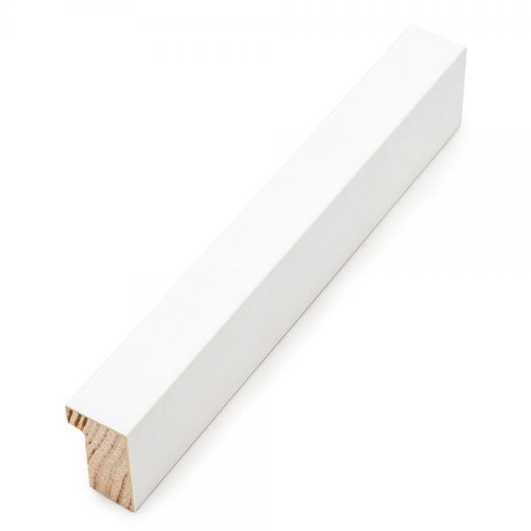 Holz Bilderrahmen Zeus 50x65 cm | Weiß | Normalglas