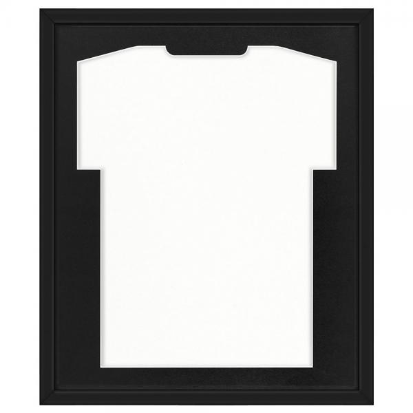 Trikotrahmen Comfort Schwarz mit Passepartout 53,4x63,4 cm | Schwarz-Schwarz | Kunstglas (1 mm)
