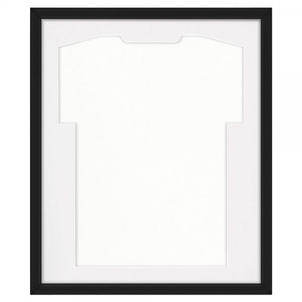 Trikotrahmen Comfort Schwarz mit Passepartout 53,4x63,4 cm | Schwarz-Weiß | kunstglas (1,5 mm)
