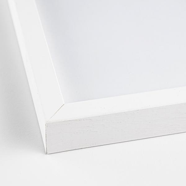 Holz Bilderrahmen Tisar 40x60 cm | weiß | kunstglas (1,5 mm)