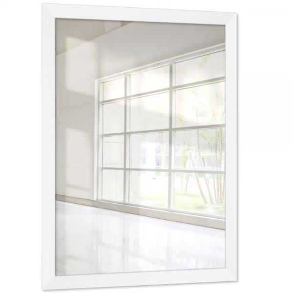 Holz Wandspiegel Zaria 30x30 cm | Weiß | Spiegel (2 mm)