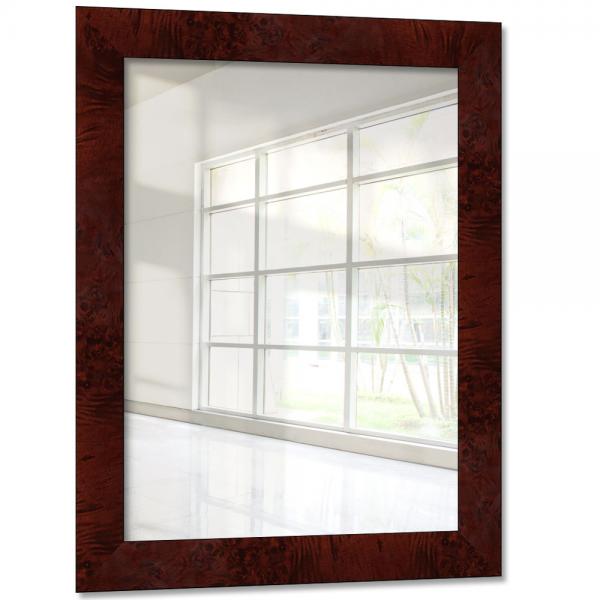 Holz Wandspiegel Tonka 20x40 cm | Wurzelholz dunkel | Spiegel (2 mm)