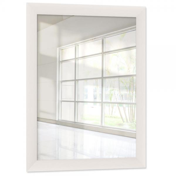 Holz Wandspiegel Galet 15x15 cm | Weiß | Spiegel (2 mm)