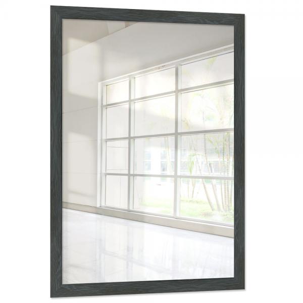 Holz Wandspiegel Boti 9x13 cm | Grau | Spiegel (2 mm)