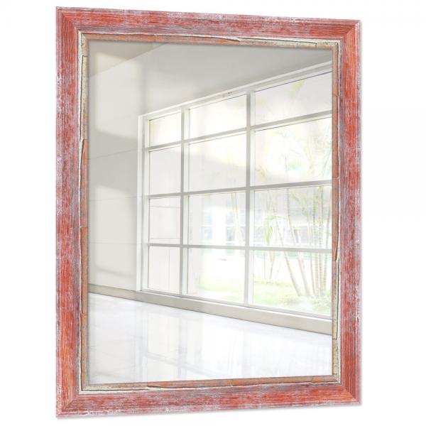 Holz Wandspiegel Chisanga 10x15 cm | Rot | Spiegel (2 mm)
