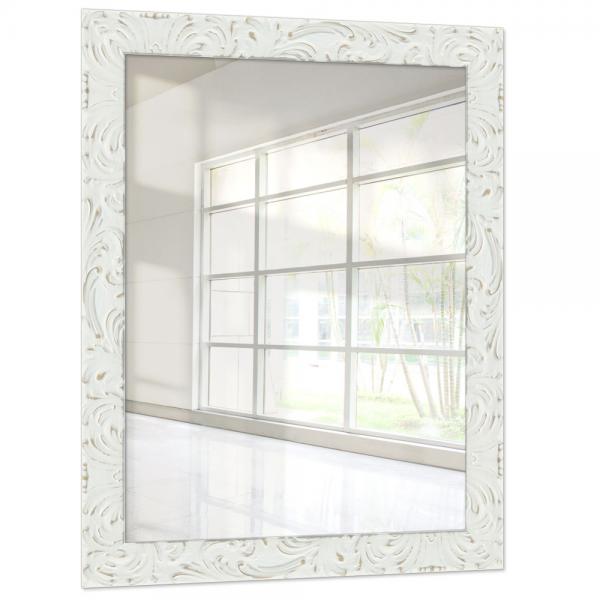 Holz Wandspiegel Kalandula 10x15 cm | Weiß matt | Spiegel