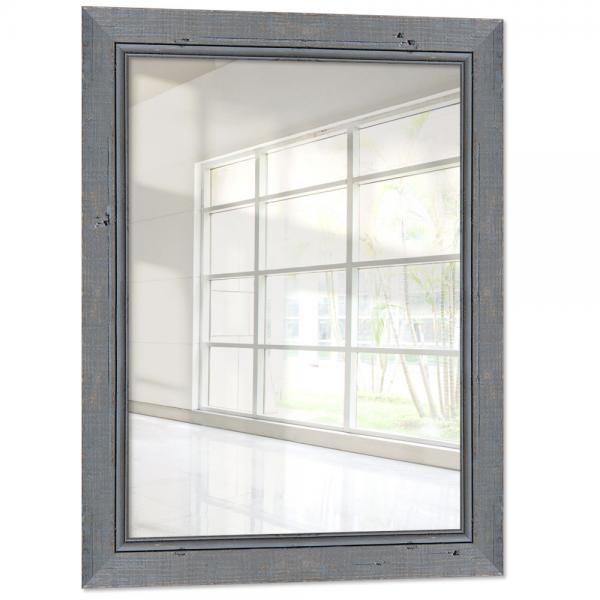 Holz Wandspiegel Barnafoss 10x10 cm | Grau | Spiegel (2 mm)