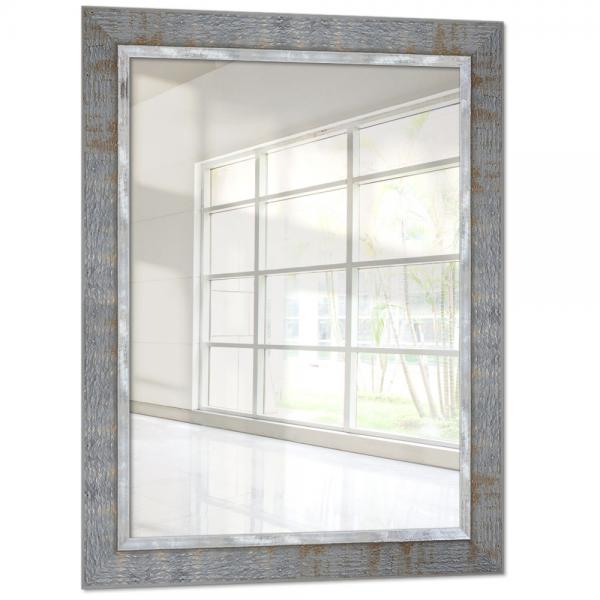 Holz Wandspiegel Martins 10x10 cm | Grau | Spiegel (2 mm)
