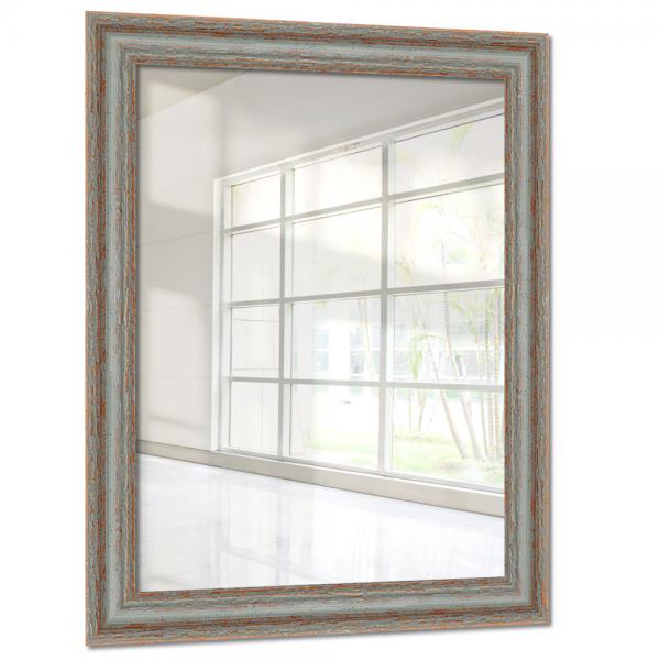 Holz Wandspiegel Mandraka 10x15 cm | Grau | Spiegel (2 mm)