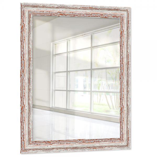 Holz Wandspiegel Mandraka 10x15 cm | Weiß | Spiegel (2 mm)