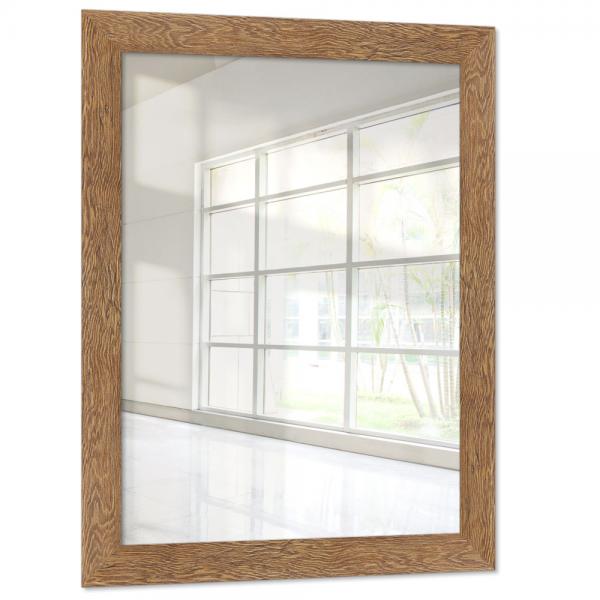 Holz Wandspiegel Golestan 10x10 cm | Eiche | Spiegel (2 mm)