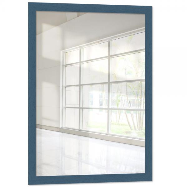 Holz Wandspiegel Mareb 50x100 cm | Blau | Spiegel (2 mm)