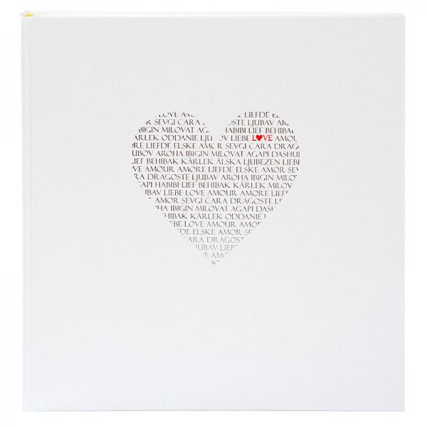 Fotoalbum "LOVE" 30x31 cm (60 Seiten) | weiß