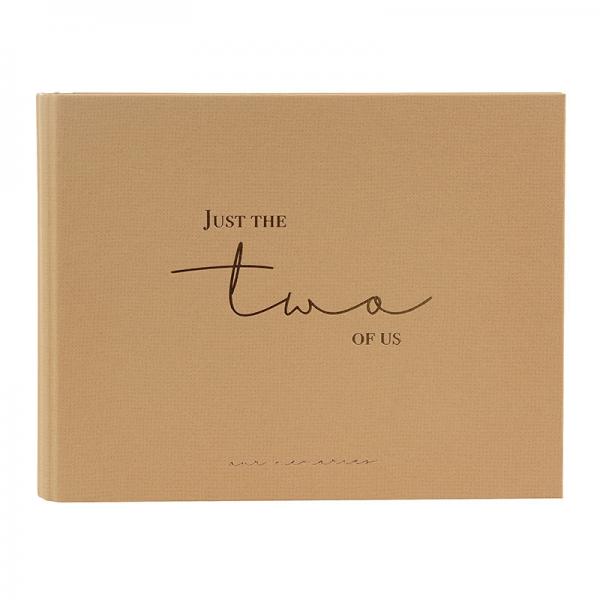 Fotoalbum/Gästebuch "Just the two of us" 23x29 cm (50 Seiten) | braun