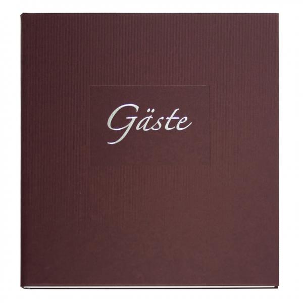 Gästebuch "Seda" 23x25 cm (176 Seiten) | braun