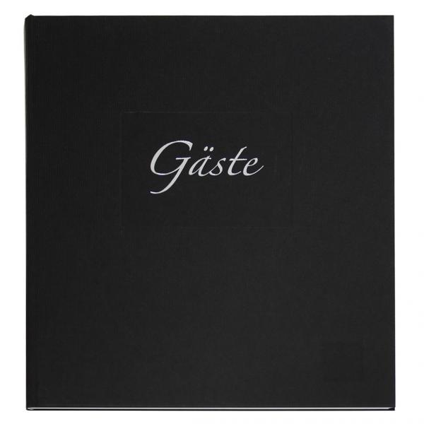 Gästebuch "Seda" 23x25 cm (176 Seiten) | schwarz