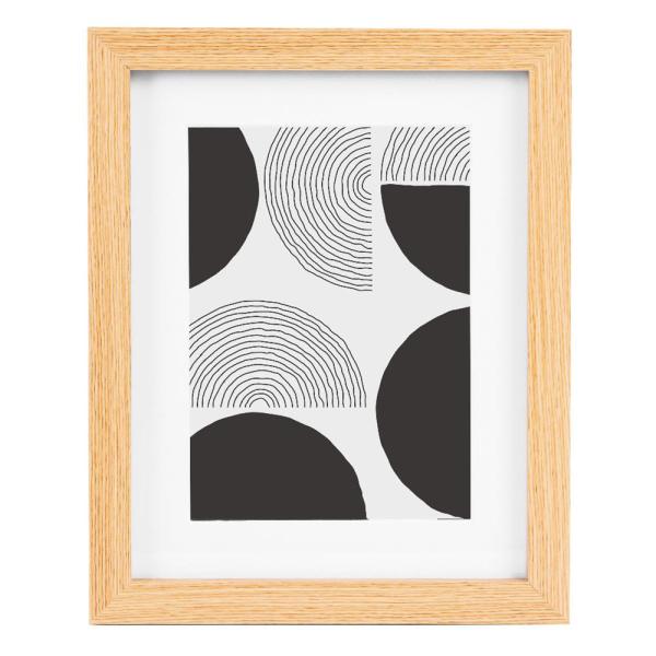 Holz Bilderrahmen (MDF) für Wandgalerie Tetris 13x18 cm | natur | Kunstglas