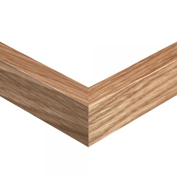 Holz 10 Magnet-Bilderrahmen 60x60 | Eiche natur | Normalglas