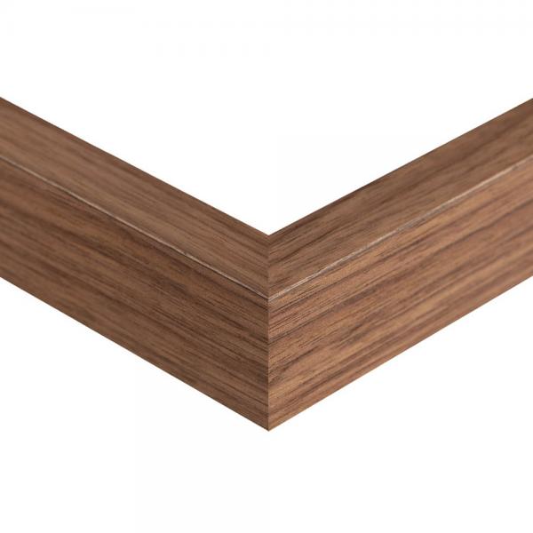Holz 10 Magnet-Bilderrahmen 21x29,7 (A4) | Nussbaum natur | Normalglas