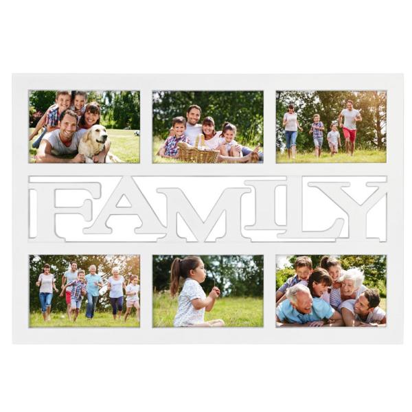 Fotorahmen Collage Family für 6 Bilder 10x15 cm 