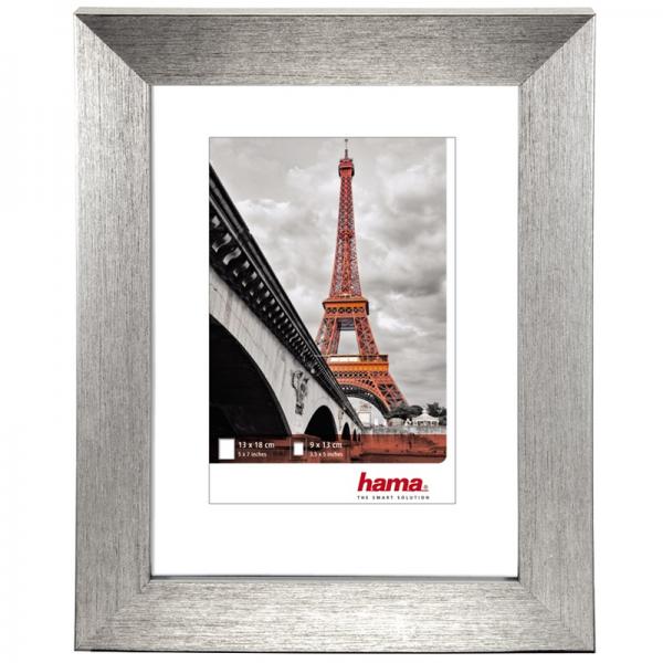 Kunststoff Bilderrahmen Paris 20x30 cm | Silber | Normalglas