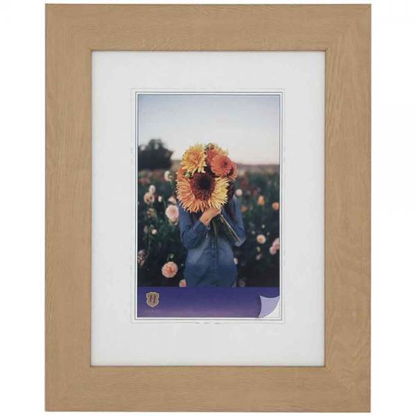 Kunststoff Bilderrahmen Dahlia 10x15 cm | natur | Normalglas
