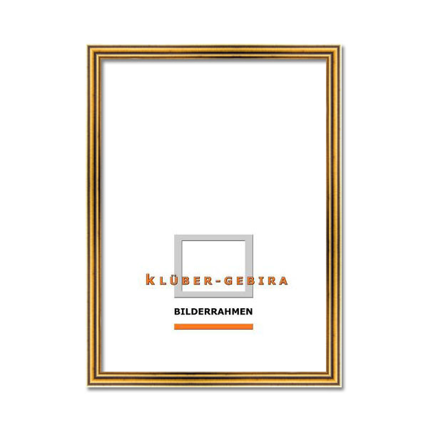Holz Bilderrahmen Terrassa 42x59,4 (A2) | altgold | Normalglas