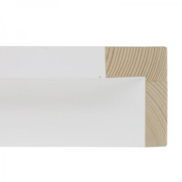 Schattenfugenrahmen Merida 60x80 | Weiß | Leerrahmen (ohne Glas und Rückwand)