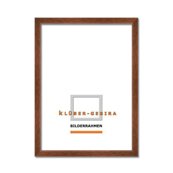 Holz Bilderrahmen Calvia 60x80 | Nussbaum | Kunstglas