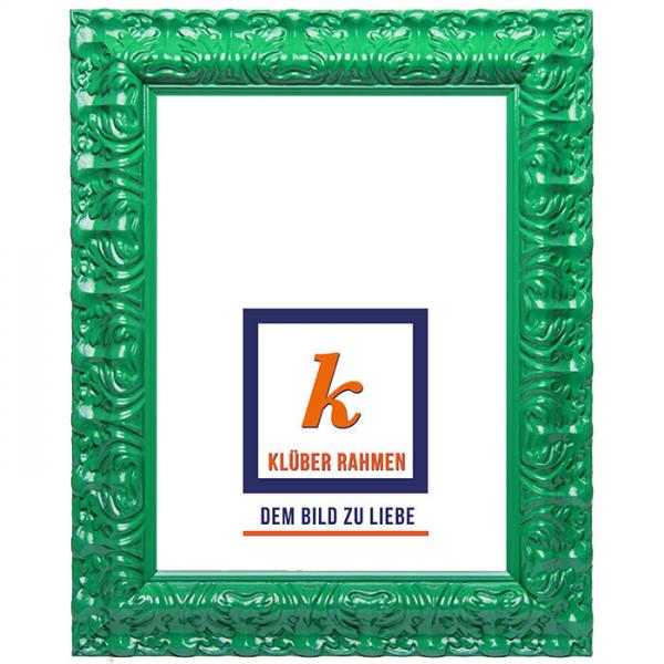 Barock Bilderrahmen Salamanca Color 90x120 | emerald | Kunstglas (2 mm)