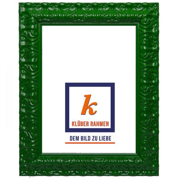 Barock Bilderrahmen Salamanca Color 59,4x84,1 (A1) | future green | Kunstglas