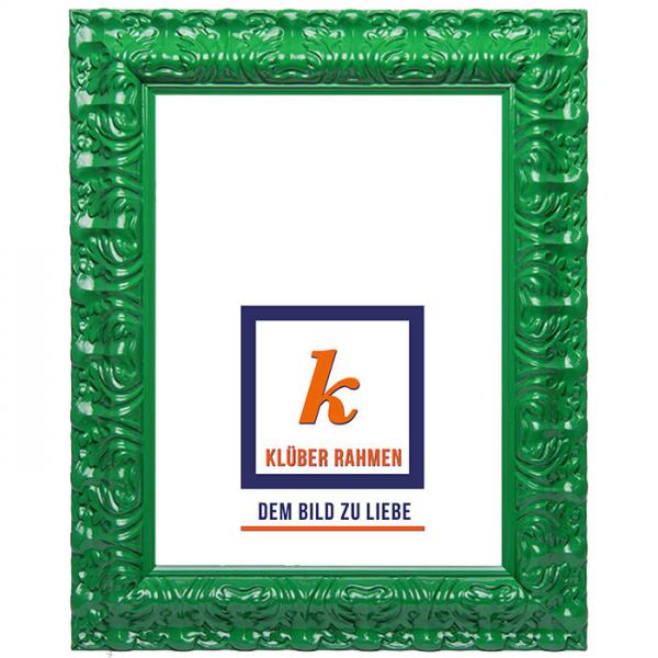 Barock Bilderrahmen Salamanca Color 90x120 | green | Kunstglas (2 mm)